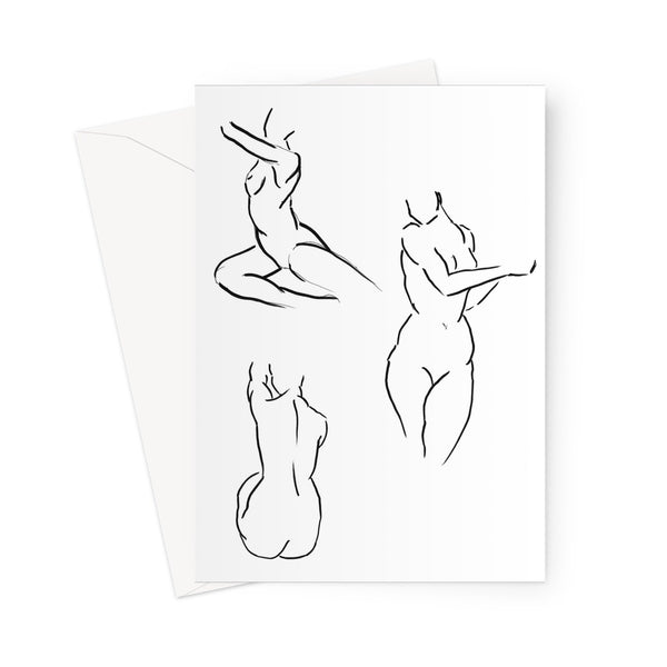 Figure Study Greeting Card