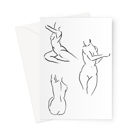 Figure Study Greeting Card