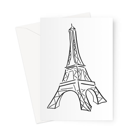 Eiffel Tower Greeting Card