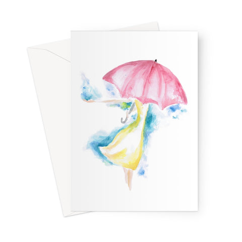 Umbrella Greeting Card