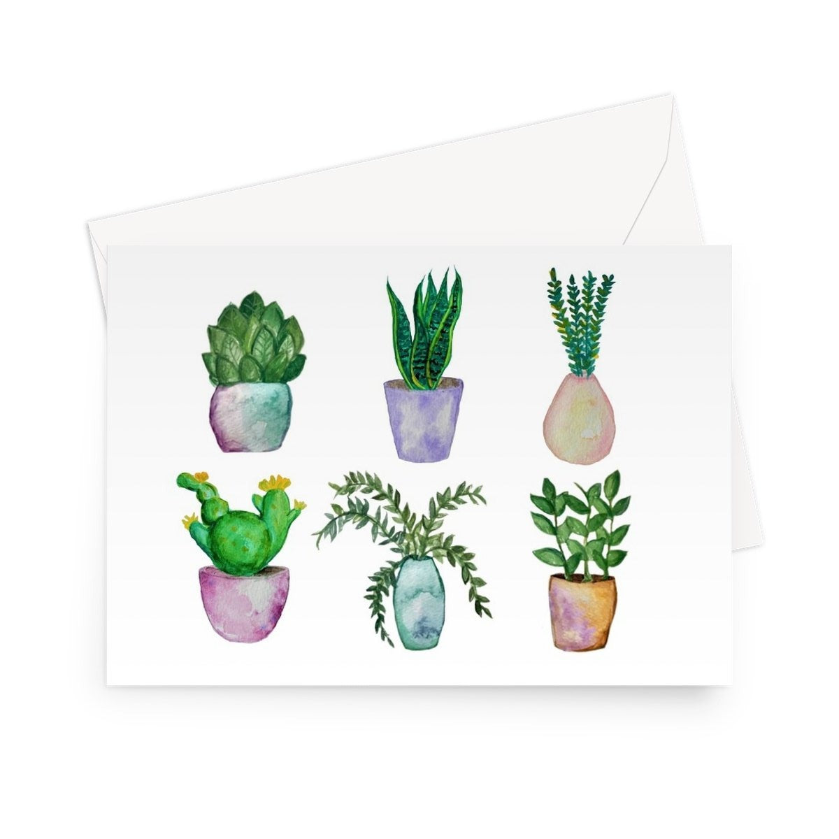 Potted Plants Greeting Card