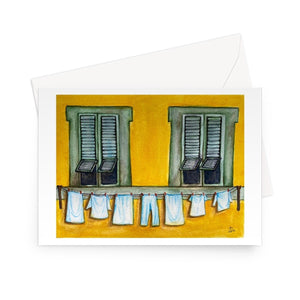 Italian Laundry Greeting Card