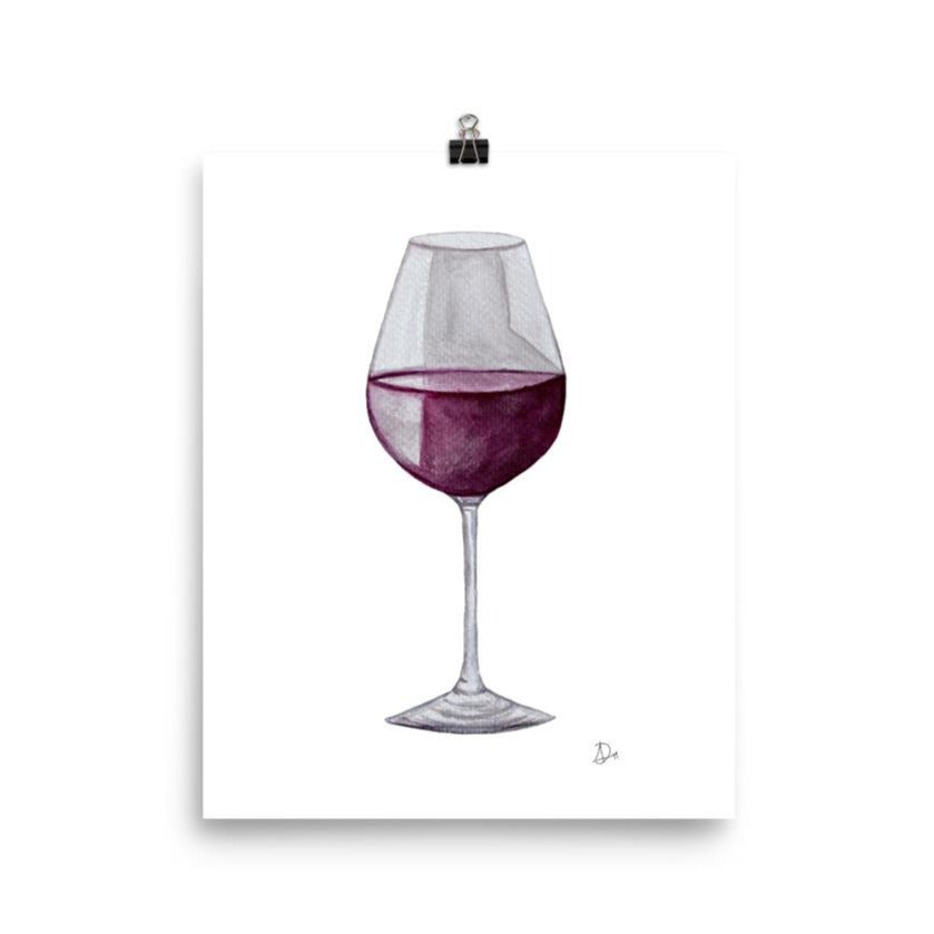 Red Wine Print