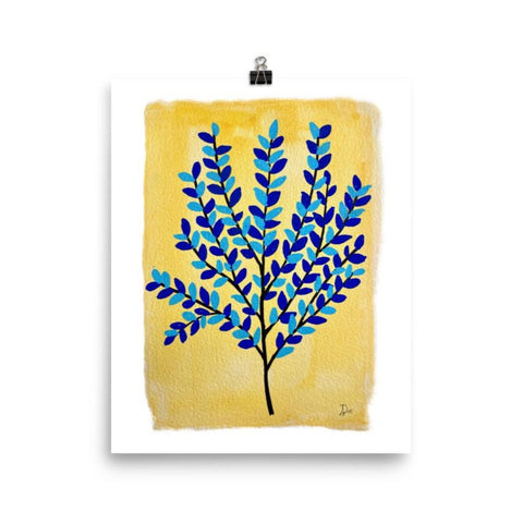 Too Blue Flora Print